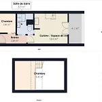 Appartement Vue à 900m De La Pour 3 *