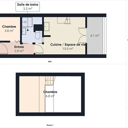 Apartamento Vue A 900m De La Pour 3 *